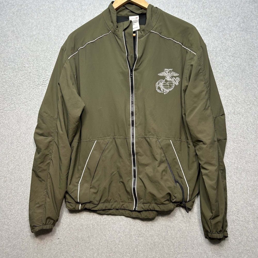 New Balance US Marines Running Jacket Military Green Size M Regular